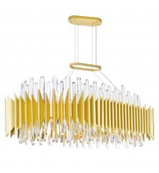 Cityscape 20 Light Chandelier With Satin Gold Finish (1247P39-20-602-O) - CWI  Cityscape 20 Light Chandelier With Satin Gold Finish (1247P39-20-602-O) - CWI