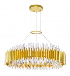 Cityscape 24 Light Chandelier With Satin Gold Finish (1247P39-24-602) - CWI  Cityscape 24 Light Chandelier With Satin Gold Finish (1247P39-24-602) - CWI