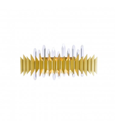 Cityscape 7 Light Wall Sconce With Satin Gold Finish (1247W24-7-602) - CWI  Cityscape 7 Light Wall Sconce With Satin Gold Finish (1247W24-7-602) - CWI