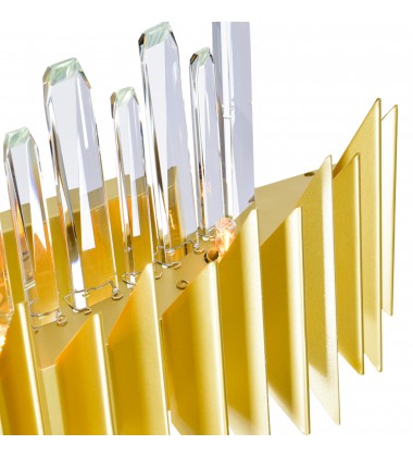 Cityscape 7 Light Wall Sconce With Satin Gold Finish (1247W24-7-602) - CWI  Cityscape 7 Light Wall Sconce With Satin Gold Finish (1247W24-7-602) - CWI