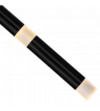  Flute 5 Light LED Chandelier With Black Finish (1262P22-5-101) - CWI
