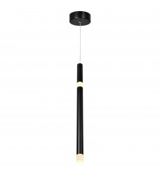  Flute 1 Light LED Pendant With Black Finish (1262P5-1-101) - CWI