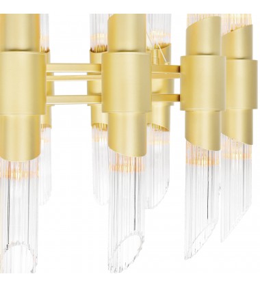 Croissant 24 Light Chandelier With Satin Gold Finish (1269P24-24-602) - CWI Croissant 24 Light Chandelier With Satin Gold Finish (1269P24-24-602) - CWI
