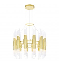  Croissant 24 Light Chandelier With Satin Gold Finish (1269P24-24-602) - CWI
