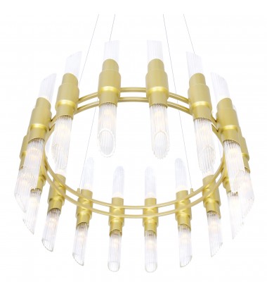  Croissant 32 Light Chandelier With Satin Gold Finish (1269P32-32-602) - CWI