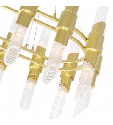 Croissant 28 Light Chandelier With Satin Gold Finish (1269P39-28-602-O) - CWI Croissant 28 Light Chandelier With Satin Gold Finish (1269P39-28-602-O) - CWI