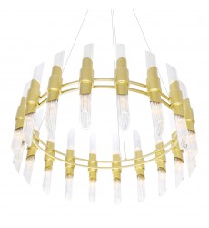  Croissant 36 Light Chandelier With Satin Gold Finish (1269P40-36-602) - CWI