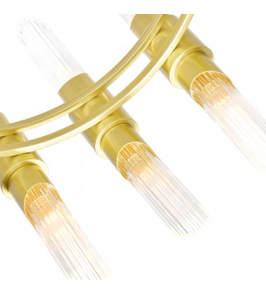 Croissant 36 Light Chandelier With Satin Gold Finish (1269P40-36-602) - CWI Croissant 36 Light Chandelier With Satin Gold Finish (1269P40-36-602) - CWI