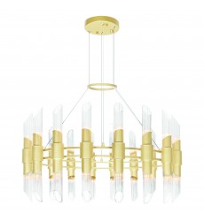  Croissant 36 Light Chandelier With Satin Gold Finish (1269P40-36-602) - CWI