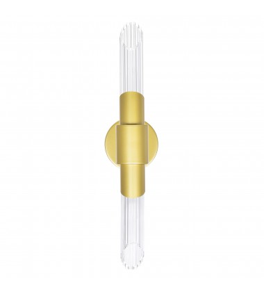  Croissant 2 Light Wall Sconce With Satin Gold Finish (1269W5-2-602) - CWI