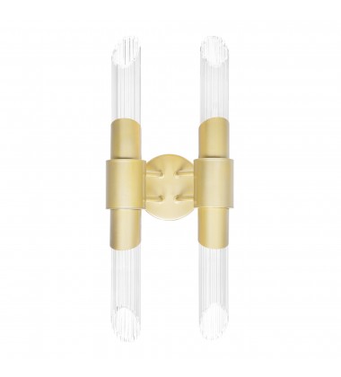  Croissant 4 Light Wall Sconce With Satin Gold Finish (1269W8-4-602) - CWI