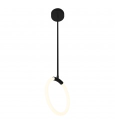  Hoops 1 Light LED Pendant With Black Finish (1273P10-1-101) - CWI