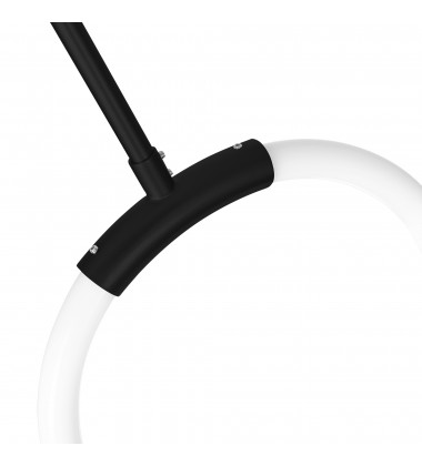 Hoops 1 Light LED Pendant With Black Finish (1273P10-1-101) - CWI Hoops 1 Light LED Pendant With Black Finish (1273P10-1-101) - CWI