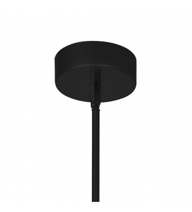 Hoops 1 Light LED Pendant With Black Finish (1273P10-1-101) - CWI Hoops 1 Light LED Pendant With Black Finish (1273P10-1-101) - CWI
