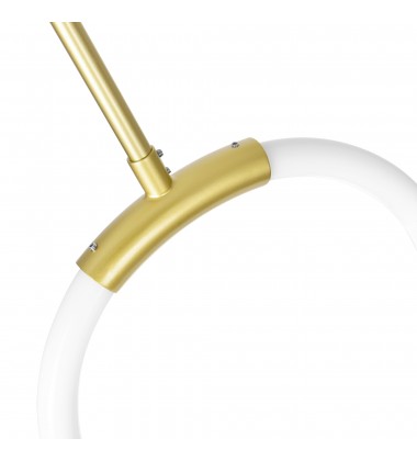 Hoops 1 Light LED Pendant With Satin Gold Finish (1273P10-1-602) - CWI Hoops 1 Light LED Pendant With Satin Gold Finish (1273P10-1-602) - CWI