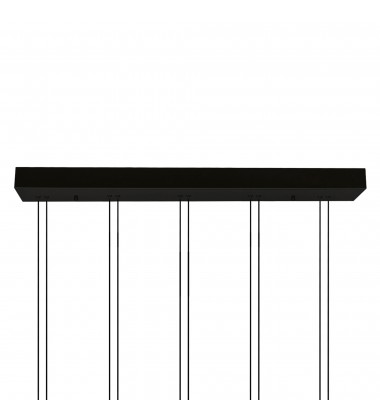  Hoops 5 Light LED Chandelier With Black Finish (1273P23-5-101-RC) - CWI