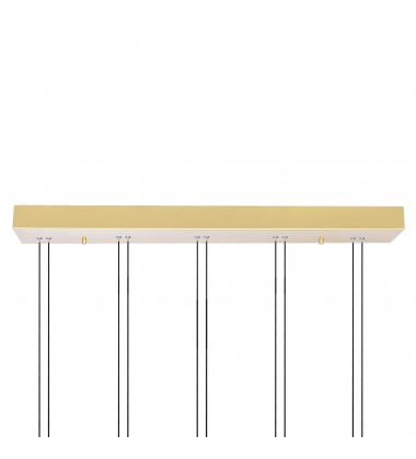 Hoops 5 Light LED Chandelier With Satin Gold Finish (1273P23-5-602-RC) - CWI Hoops 5 Light LED Chandelier With Satin Gold Finish (1273P23-5-602-RC) - CWI