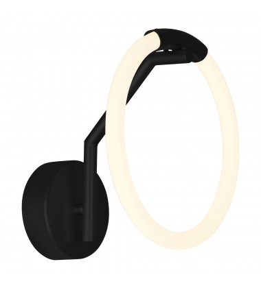 Hoops 1 Light LED Wall Sconce With Black Finish (1273W10-1-101) - CWI Hoops 1 Light LED Wall Sconce With Black Finish (1273W10-1-101) - CWI