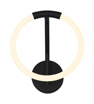 Hoops 1 Light LED Wall Sconce With Black Finish (1273W10-1-101) - CWI Hoops 1 Light LED Wall Sconce With Black Finish (1273W10-1-101) - CWI