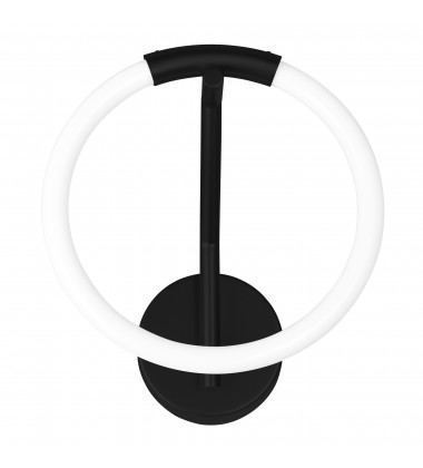 Hoops 1 Light LED Wall Sconce With Black Finish (1273W10-1-101) - CWI Hoops 1 Light LED Wall Sconce With Black Finish (1273W10-1-101) - CWI
