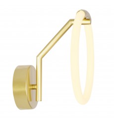  Hoops 1 Light LED Wall Sconce With Satin Gold Finish (1273W10-1-602) - CWI