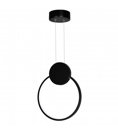  Pulley 10 in LED Black Mini Pendant (1297P10-1-101) - CWI