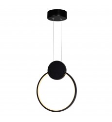  Pulley 10 in LED Black Mini Pendant (1297P10-1-101) - CWI