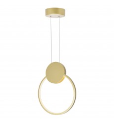  Pulley 10 in LED Satin Gold Mini Pendant (1297P10-1-602) - CWI