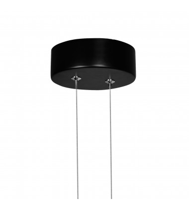  Pulley 12 in LED Black Mini Pendant (1297P12-1-101) - CWI