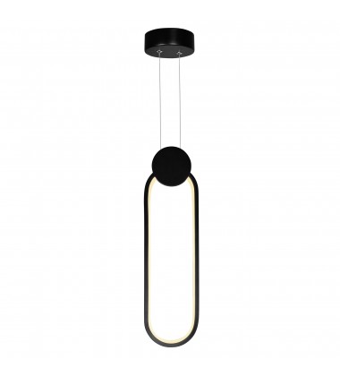  Pulley 4 in LED Black Mini Pendant (1297P4-1-101) - CWI