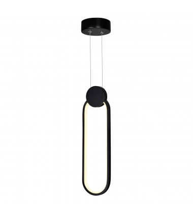  Pulley 4 in LED Black Mini Pendant (1297P4-1-101) - CWI