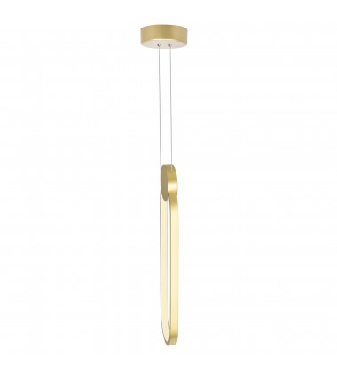  Pulley 4 in LED Satin Gold Mini Pendant (1297P4-1-602) - CWI