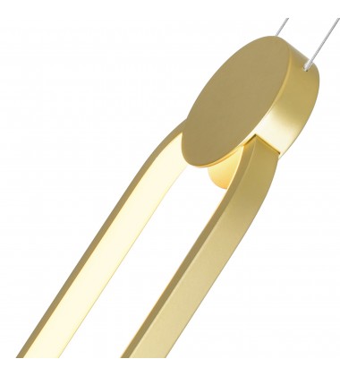  Pulley 4 in LED Satin Gold Mini Pendant (1297P4-1-602) - CWI