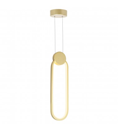  Pulley 4 in LED Satin Gold Mini Pendant (1297P4-1-602) - CWI