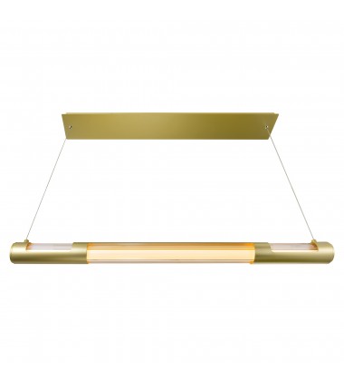  Neva 36 in LED Integrated Satin Gold Chandelier (1343P36-602-B) - CWI