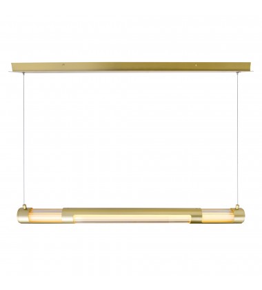  Neva 36 in LED Integrated Satin Gold Chandelier (1343P36-602-B) - CWI