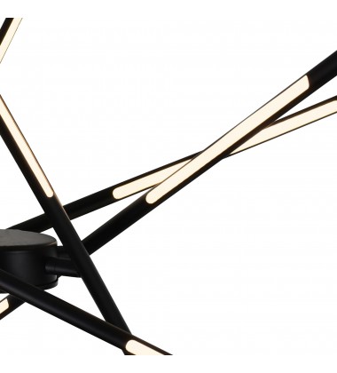  Oskil LED Integrated Chandelier With Black Finish (1375P43-6-101) - CWI