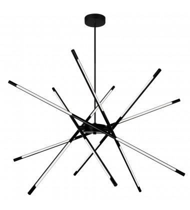  Oskil LED Integrated Chandelier With Black Finish (1375P43-6-101) - CWI