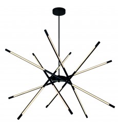  Oskil LED Integrated Chandelier With Black Finish (1375P43-6-101) - CWI