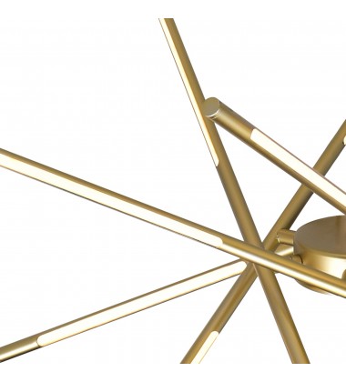  Oskil LED Integrated Chandelier With Satin Gold Finish (1375P43-6-602) - CWI