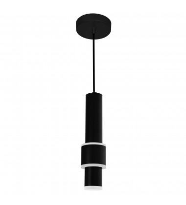  Lena LED Integrated Mini Pendant With Black Finish (1390P5-1-101) - CWI