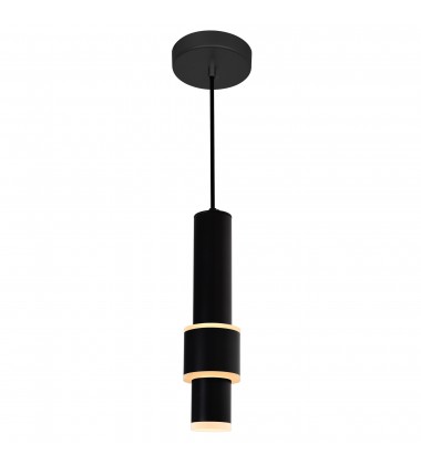  Lena LED Integrated Mini Pendant With Black Finish (1390P5-1-101) - CWI