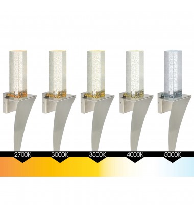  Catania Integrated LED Satin Nickel Wall Light (1502W7-1-606) - CWI