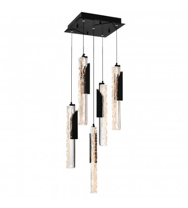  Valira Integrated LED Black Mini Pendant (1586P12-5-101) - CWI