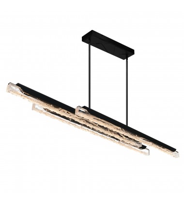  Valira Integrated LED Black Chandelier (1586P60-3-101) - CWI