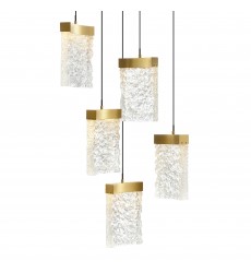  Lava Integrated LED Brass Mini Pendant (1587P12-5-624) - CWI