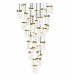  Lava Integrated LED Brass Chandelier (1587P36-33-624) - CWI