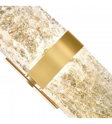  Lava Integrated LED Brass Wall Light (1587W20-2-624) - CWI