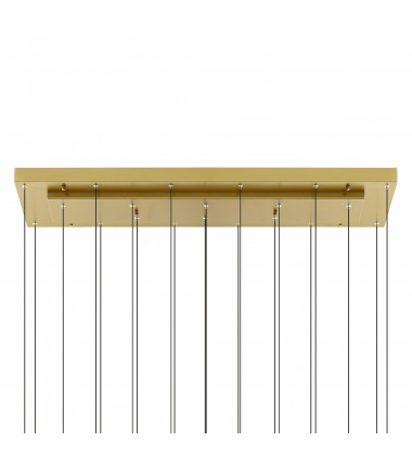  Stagger Integrated LED Brass Chandelier (1588P48-10-624) - CWI