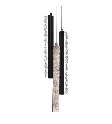  Stagger Integrated LED Black Mini Pendant (1588P6-3-101) - CWI
